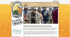 Desktop Screenshot of californiafestivalofbeers.com